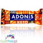 Adonis Keto Dark Cocoa Orange - vegan keto nut bar 1g sugar