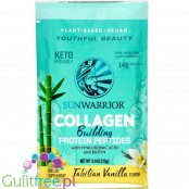 Sunwarrior Collagen Building Protein Peptides Sachets Tahitian Vanilla, sachet 25g