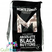 Montezuma's Absolute Black Giant Buttons - wielkie dropsy czekolady 100% kakao bez cukru i słodzików