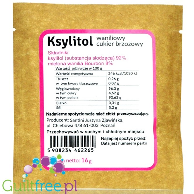 Santini Ksylitol Waniliowy Bourbon 16g