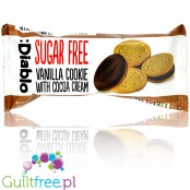 Diablo sugar free vanilla sandwich cookies with cocoa cream