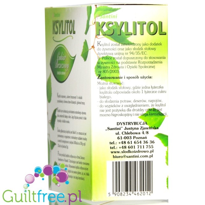 Santini xylitol natural birch sugar from Finland 0,5kg