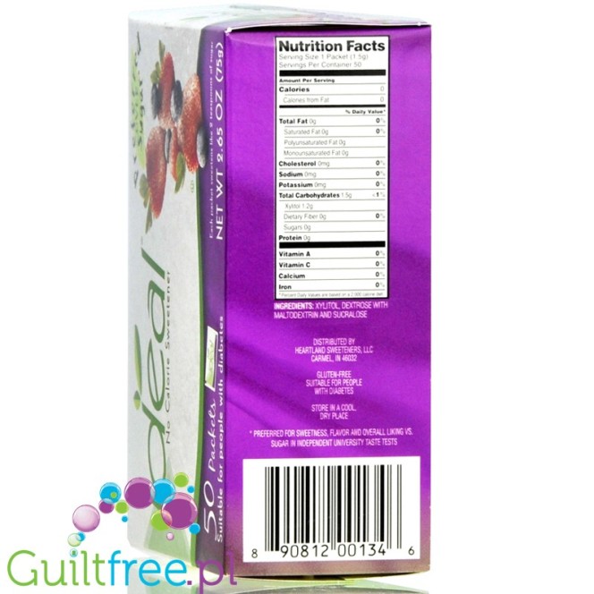 Ideal xylitol based sweetener in sachets
