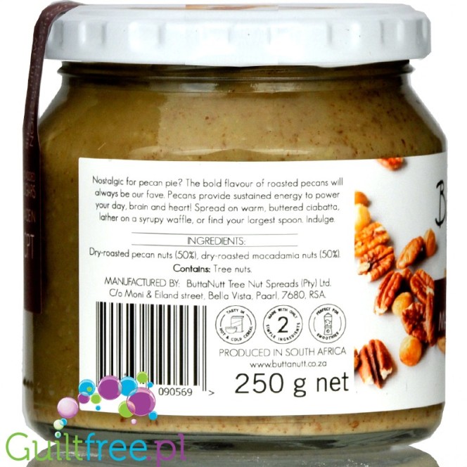 ButtaNut Pecan Macadamia 250g - masło makadamia & pekan z RPA