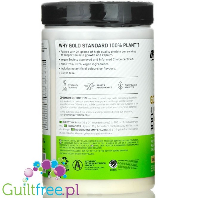 Optimum Nutrition Gold Standard 100% Plant, Berry full size