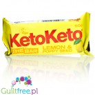 KetoKeto Bar Lemon & Poppy Seed vegan, low net carbs, with xylitol & erythrit