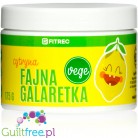 FitRec Fajna Galaretka Vege Lemon, vegan sugar-free jelly, 5kcal per serving