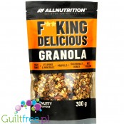 AllNutrition FitKing Delicious Nutty - granola orzechowa z miodem i pyłkiem pszczelim