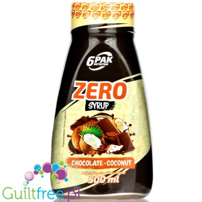 6Pak Zero Sauce Chocolate Coconut - sos czekoladowo-kokosowy