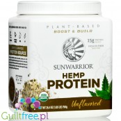 Sunwarrior Hemp Protein - wegańskie organiczne białko konopne 100% bez słodzików i aromatów