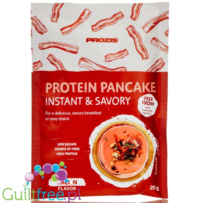 Prozis Savory Protein Pancake Bacon, single instant sachet