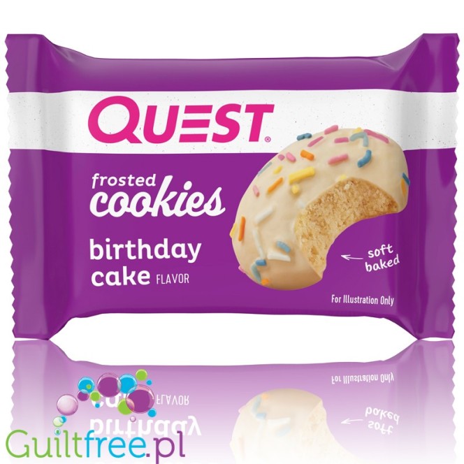 Quest Nutrition Frosted Cookies, Birthday Cake 8 pack