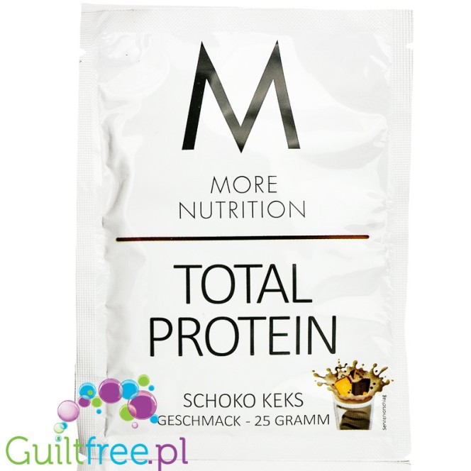 More Nutrition Total Protein Chocolate Caramel - thick casein protein for desserts, sachet 25g