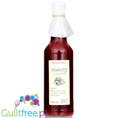 Prosto ze Wsi Raspberry Mousse - 100% raspberry puree juice without sugar and sweeteners