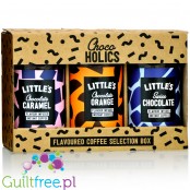 Little's Café ChocaHOLICS Selection Box - liofilizowana, aromatyzowana kawa instant, zestaw prezentowy 3 x 50g
