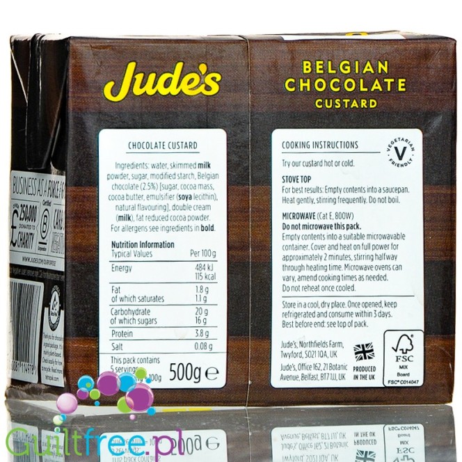 Jude's Belgian Chocolate Custard (CHEAT MEAL)