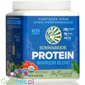 Sunwarrior Protein Warrior Blend 0,375kg, Natural - vegan protein powder with acai, goji & quinoa, sachet