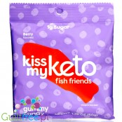 Kiss My Keto Keto Gummies, Fish Friends, Berry - owocowe żelki bez cukru, Rybki