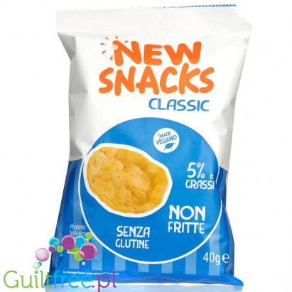 New snacks, gluten-free potato crisps, bio 40g