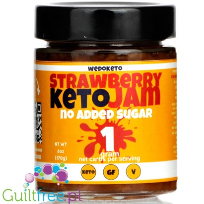 WeDoKeto Keto Jam, Strawberry 6 oz