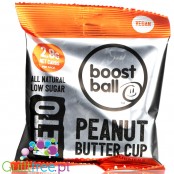 Boostball Burners Keto Ball, Peanut Butter Cup - bezglutenowa wegańska kulka fat bomb