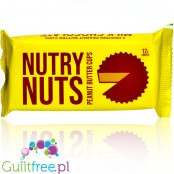 Nutry Nuts Peanut Butter Cups Milk Chocolate - miseczki proteinowe 67% mniej cukru, Mleczna Czekolada & Masło Orzechowe