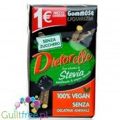 Dietorelle Gommose Liquirizia  BOX - sugar-free licorice gummies with stevia