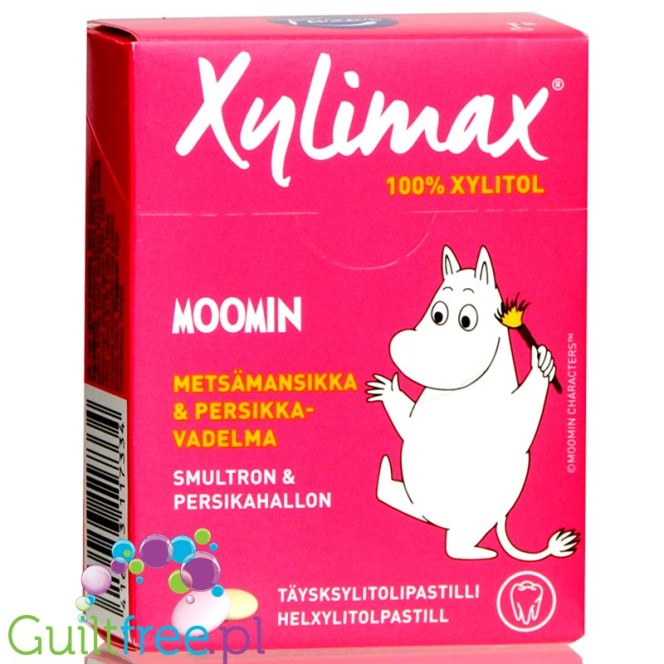 Fazer Moomin Xylimax Strawberry Peach 95% xylitol