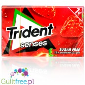 Trident Senses Strawberry sugar free chewing gum
