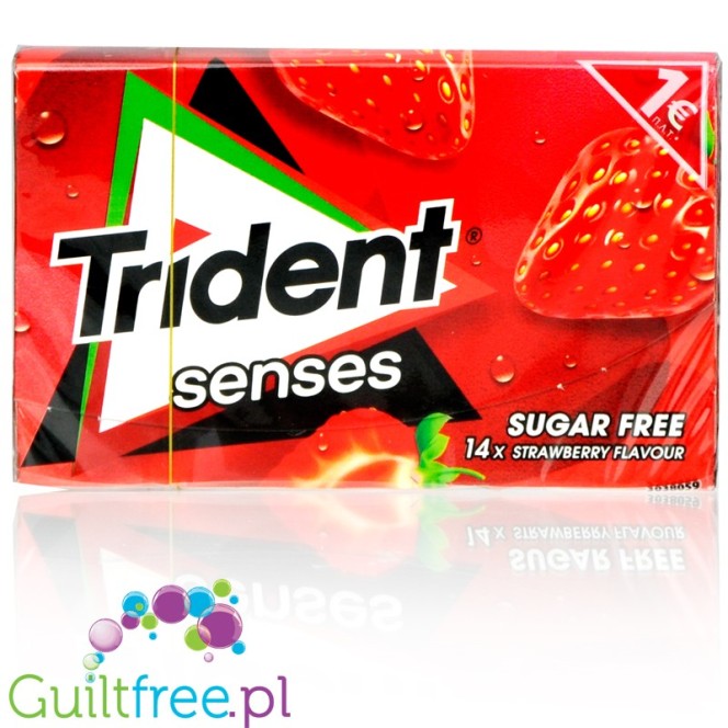 Trident Senses Strawberry sugar free chewing gum