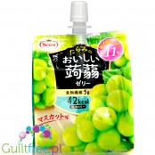 Tarami Oishii Konjac Jelly Muscat Grape 42kcal  Drinkable Konjac Jelly 