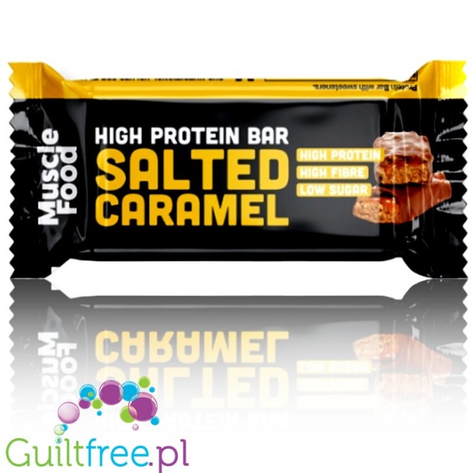 MuscleFood High Protein Bar Salted Caramel