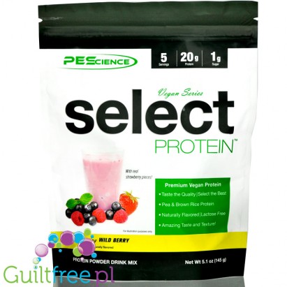 Select Protein Vegan Series, Wild Berry, 5 servings (170g)