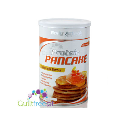 Body Attack Protein Pancake baking mix, Buttermilk flavor - protein mix for baking pancakes and waffles with buttermilk