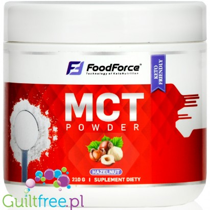 Food Force MCT powder 210g, Hazelnut
