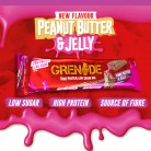 Grenade Carb Killa Peanut Butter & Jelly, baton białkowy 20g białka