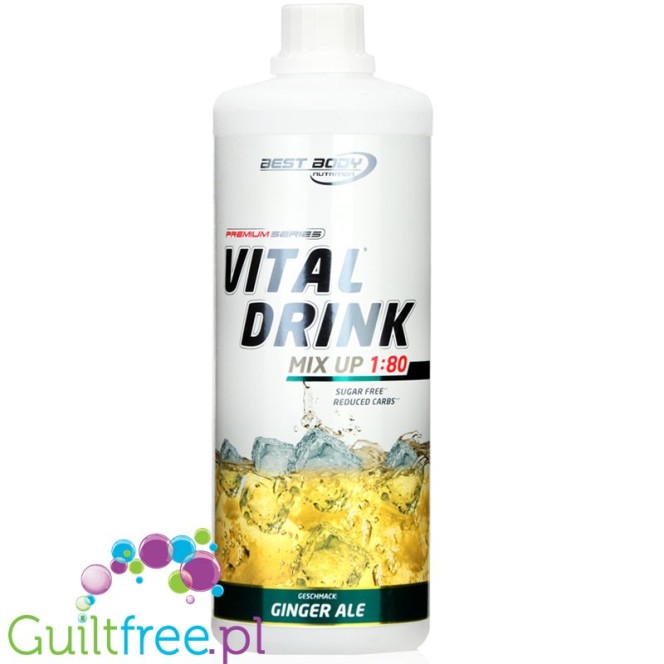 Vital Drink Ginger Ale 1L  sugar free concetrate with L-carnitine