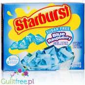 Starburst Sugar Free All Pink Blue Raspberry Gelatin - galaretka bez cukru Błękitna Malina