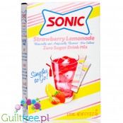 Sonic Zero Sugar Singles to Go Strawberry Lemonade - saszetki smakowe do wody bez cukru i kcal, smak Truskawka & Limonk