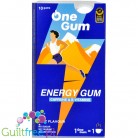 OneGum chewing gum with 50mg caffeinated flavor sugar-free mint with vitamins B3, B6, B12
