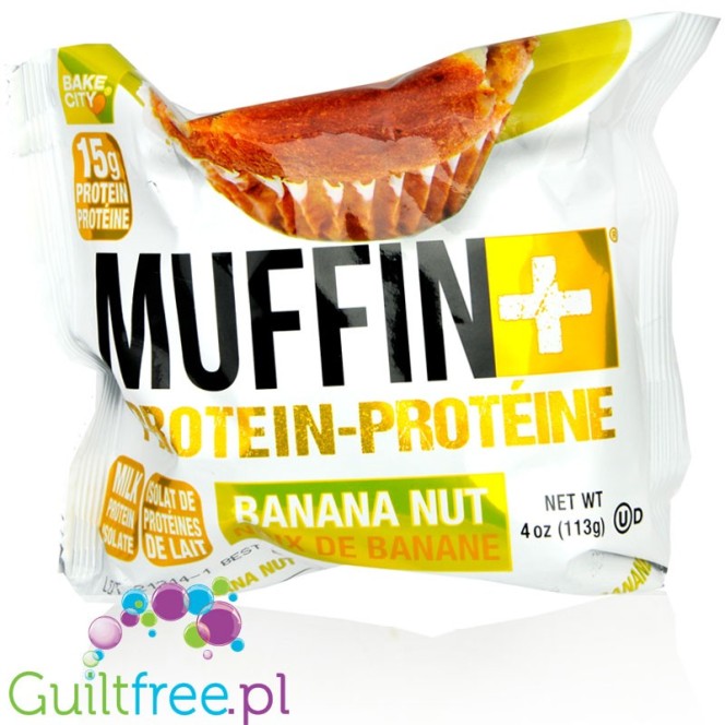 Bake City Protein Muffin Banana Nut 16g protein