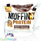 Bake City Protein Muffin Double Chocolate -  wielki muffin proteinowy 16g białka, czekoladowy z czekoladą
