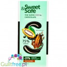 Sweet & Safe Super Stevia Chocolate - sugar-free chocolate 75% cocoa