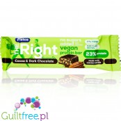 Fizico The Right VEGAN, Cocoa & Dark Chocolate - vegan protein bar 23% protein, Cocoa & Dark Chocolate