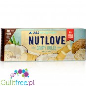 Allnutrition NutLove Crispy Rolls Coconut - kruche rurki bez cukru z nadzieniem kokosowym