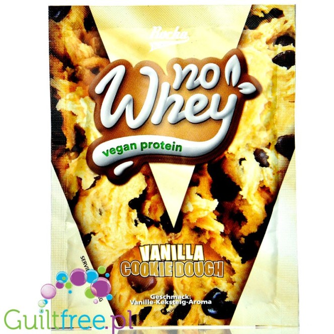Rocka Nutrition NO WHEY Vanilla Cookie Dough - wegańska odżywka białkowa, saszetka 30g