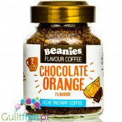 Beanies Decaf Chocolate Orange - bezkofeinowa liofilizowana, aromatyzowana kawa instant 2kcal
