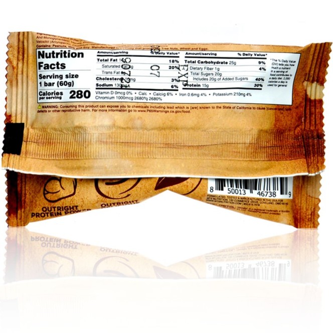 MTS Nutrition Outright Bar Mochaccino White Chocolate PB - baton białkowy z WPI 90