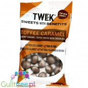 TWEEK Toffee Caramel - błonnikowe karmelki tofi w czekoladzie bez dodatku cukru 45% mniej kcal