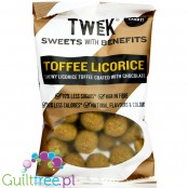 TWEEK Toffee Licorice - błonnikowe czekoladowe kuleczki lukrecjowe bez cukru 45% mniej kcal